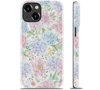 Goodon for iPhone 13 Mini Case - Wireless Charging - Dual-Layer Hard Shell & Silicone Cover - Protective Phone Case with Cute Wildflower Designs for Women - Floral Pastel Dream