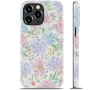 Goodon for iPhone 13 Pro Case - Wireless Charging - Dual-Layer Hard Shell & Silicone Cover - Protective Phone Case with Cute Wildflower Designs for Women - Floral Pastel Dream