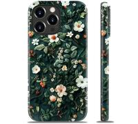 Goodon for iPhone 14 Pro Case - Wireless Charging - Dual-Layer Hard Shell & Silicone Cover - Protective Phone Case with Cute Wildflower Designs for Women - Floral Elegance