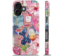 Goodon for iPhone 16 Case - Wireless Charging - Dual-Layer Hard Shell & Silicone Cover - Protective Phone Case with Cute Wildflower Designs for Women - Floral Fantasy