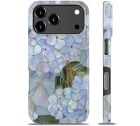 Goodon for iPhone XX Pro Max Case - Wireless Charging - Dual-Layer Hard Shell & Silicone Cover - Protective Phone Case with Cute Wildflower Designs for Women - Pastel Hydrangea