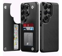 Goodon for Samsung Galaxy S26 Ultra Wallet Case with Card Holder,RFID-Blocking,Aesthetic Vintage Floral Shell,Trendy Unique Cool Retro Protective Phone Cover for Women Girls - Black