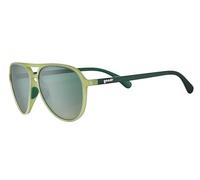 goodr Buzzed on the Tower, Polarised Aviator Sunglasses for Men & Woman, Large Sized (Mach G), Green Solid Frames with Green Gradient Lens, Dark to Light Tint, UV400 Protection, No Slip, No Bounce