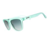 goodr Dinner Mint Debauchery, Polarised Sunglasses for Men & Woman, Medium Sized (OG), Green Translucent Frame with Green Gradient Lenses, UV400 Protection, No Slip, No Bounce