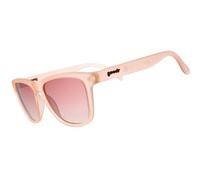 goodr Don't Make Me Blush Polarised Sunglasses, Medium Sized (OG), Pink Translucent Frame with Pink Gradient Lenses, UV400 Protection, No Slip, No Bounce