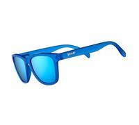 goodr Falkor's Fever Dream Polarised Sunglasses for Men & Women, Medium Sized (OG), Dark Blue Translucent Frame with Light Blue Mirrored Reflective Lenses, UV400 Protection, No Slip, No Bounce