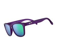 goodr Gardening with a Kraken, Polarised Sunglasses for Men & Women, Medium Sized (OG), Dark Purple Translucent Frame with Light Green Mirrored Reflective Lens, UV400 Protection, No Slip, No Bounce