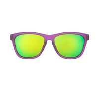 goodr Gardening with a Kraken, Polarised Sunglasses for Men & Women, Medium Sized (OG), Dark Purple Translucent Frame with Light Green Mirrored Reflective Lens, UV400 Protection, No Slip, No Bounce