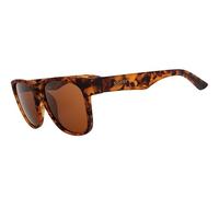 goodr Hellhound Hallucincations, Polarised Sunglasses for Men & Woman, Large Sized (BFG), Brown Translucent Frames with Brown Non-Reflective Lenses, UV400, No Slip, No Bounce