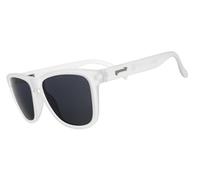 goodr Just Add Goggly Eyes Polarised Sunglasses for Men & Women, Medium Sized (OG), Clear Translucent Frame with Black Non-Reflective Lenses, UV400 Protection, No Slip, No Bounce