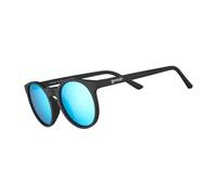 goodr Midnight Ramble At Circle Bar Polarised Sunglasses for Men & Women, Small Sized (Circle G), Black Solid Frames with Blue Mirrored Reflective Lens, UV400 Protection, No Slip, No Bounce