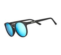 goodr Midnight Ramble At Circle Bar, Polarised Sunglasses for Men & Women, Small Sized (Circle G), Black Solid Frames with Blue Mirrored Reflective Lens, UV400 Protection, No Slip, No Bounce