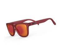 goodr Phoenix at a Bloody Mary Bar, Polarised Sunglasses for Men & Woman, Medium Sized (OG), Red Translucent Frame with Rose Mirrored Reflective Lenses, UV400 Protection, No Slip, No Bounce