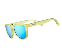 goodr Swedish Meatball Hangover, Polarised Sunglasses for Men & Woman, Medium Sized (OG), Yellow Translucent Frame with Blue Mirrored Reflective Lenses, UV400, No Slip, No Bounce