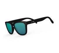 goodr Vincent's Absinthe Night Terrors, Polarised Sunglasses for Men & Woman, Medium Sized (OG), Black Solid Frame with Green Gold Mirrored Reflective Lenses, UV400 Protection, No Slip, No Bounce