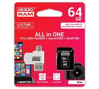 Goodram M1 A4 0640R11 64GB MicroSDHC Class 10 UHS-I Memory Card - 64 GB - microSDHC - Class 10 - memory card 60 MB/s; 10 MB/s UHS-I -
