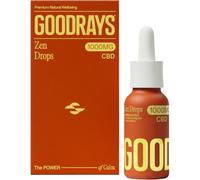 GOODRAYS CBD Oil, 1000mg, High Strength CBD Zen Drops, Vegan, Unflavoured, Packaging May Vary
