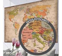 Goods and Gadgets, Antique World Map XXL Poster in Giant Vintage Design, 140 cm x 100 cm