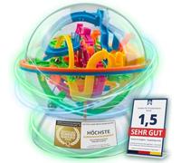 GOODS+GADGETS® 3D Ball Labyrinth Maze Puzzle - 138-Stage Skill Game