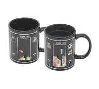 GOODS+GADGETS Animated Tea Cup Coffee Mug Heat Sensitive Retro Coffee Mug with Thermal Effect Colour Changing Motif (Tetris)