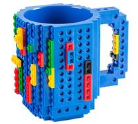 GOODS+GADGETS Build on Brick Mug Building Blocks Coffee Mug - Building Blocks Mug Coffee Mug 350ml (Blue)