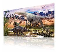 GOODS+GADGETS Dinosaur Kids Poster Dino XXL Kids Room Dino World Wall Art Adventure Deco for Kids 90 x 45 cm (Dinosaur Steppe Landscape)