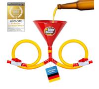 GOODS+GADGETS® Double Beer Bong Funnel with Hose & Stopcock