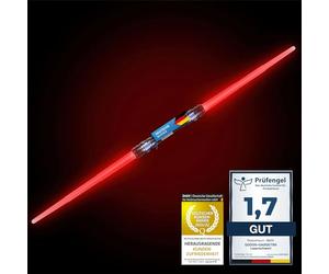 GOODS+GADGETS Double Blade Lightsaber Laser Sword 138 cm Sword with Lighting & Sound (Red)
