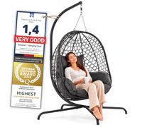 GOODS+GADGETS® Hanging Egg Chair with Stand - 120 kg, Anti-Tip Frame