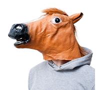 GOODS+GADGETS® Horse Head Mask - Brown Latex Animal Costume