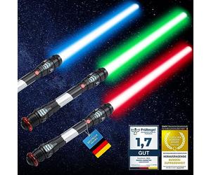 GOODS+GADGETS Laser Sword Lightsaber 108 cm with Light, Sound & Vibration (Red)