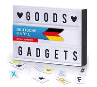GOODS+GADGETS® LED Light Box with 204 Letters - Retro Cinema Lightbox A4