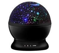 GOODS+GADGETS LED Night Light Star Sky Projector; Luminous Star Light, Galaxy Universe Sleep Light for Kids & Teen's Room (Black)