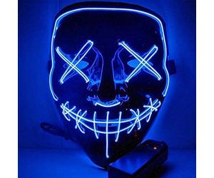 GOODS+GADGETS LED scary mask like from Purge for Halloween costume horror party disguise