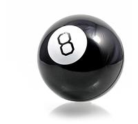 GOODS+GADGETS Magic Crystal Ball Mystic 8 Ball Divination Oracle; divination ball for fengshui, meditation, stone healing and decoration.