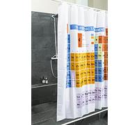 GOODS+GADGETS® Periodic Table Shower Curtain 180x200 cm, Waterproof