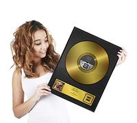 GOODS+GADGETS® Personalised Golden Record Award - Custom Framed Music Gift
