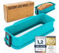 GOODS+GADGETS® Silicone Loaf Tin with Glass Base - 23 cm Non-Stick
