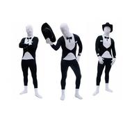GOODS+GADGETS Spandex Lycra Body Suit Tuxedo Butler Costume Suit Full Body Suit Size L