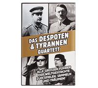 GOODS+GADGETS Tyrants and despots quartets card game with 32 of the most evil dictators in history (German version)