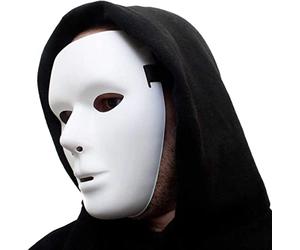 GOODS+GADGETS® White Phantom Mask - Anonymous Halloween & Carnival