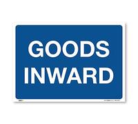 Goods inward, A1 841x594mm, PVC Rigid Plastic, Deliveries access, Warehouse Information Safety Signs