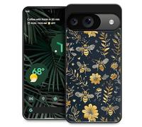 Goodsprout Compatible with Google Pixel 9/9 Pro Case,Vintage Yellow Bee Floral Amazing Pattern Design Shockproof Anti-Scratch Hard PC Back Case for Google Pixel 9