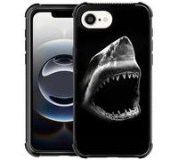 Goodsprout Compatible with iPhone 16e Case,Amazing Pattern Design Shockproof Anti-Scratch Hard PC Back Case for iPhone 16e Ocean Shark Mouth
