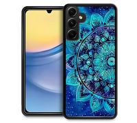 Goodsprout Compatible with Samsung Galaxy A15 Case,Mandala Flower Blue Bohemian Amazing Pattern Design Shockproof Anti-Scratch Hard PC Back Case for Samsung Galaxy A15