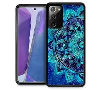 Goodsprout Compatible with Samsung Galaxy Note 20 Case,Mandala Flower Blue Bohemian Amazing Pattern Design Shockproof Anti-Scratch Hard PC Back Case for Samsung Galaxy Note 20