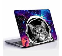 Goodsprout Computer Case for MacBook Air 15 Inch Astronaut Cat High and Mighty Colorful Pattern Black Release 2023 Model A2941/A3241 Hard Shell Case Compatible with MacBook Air 15 Inch
