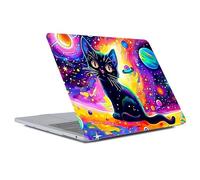 Goodsprout Computer Case for MacBook Air 15 Inch Colorful Cat Planet Colorful Pattern Clear Release 2023 Model A2941/A3241 Hard Shell Case Compatible with MacBook Air 15 Inch