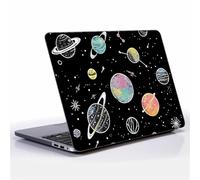 Goodsprout Computer Case for MacBook Air 15 Inch Cute Colored Planet Colorful Pattern Black Release 2023 Model A2941/A3241 Hard Shell Case Compatible with MacBook Air 15 Inch