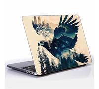 Goodsprout Computer Case for MacBook Air 15 Inch Eagle of The Forest Colorful Pattern Black Release 2023 Model A2941/A3241 Hard Shell Case Compatible with MacBook Air 15 Inch